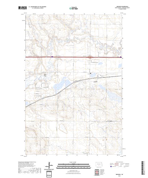 Menoken topographic map thumbnail