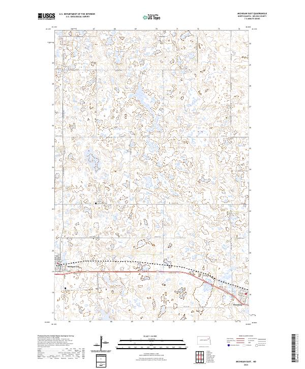 Michigan East topographic map thumbnail