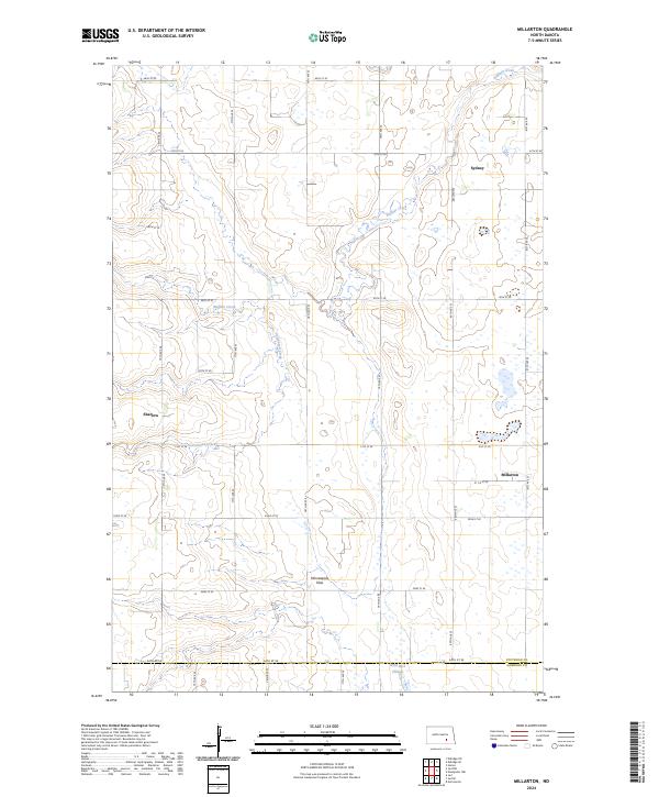 Millarton topographic map thumbnail