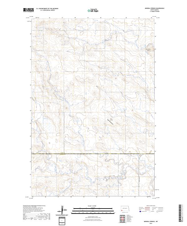 Mineral Springs topographic map thumbnail