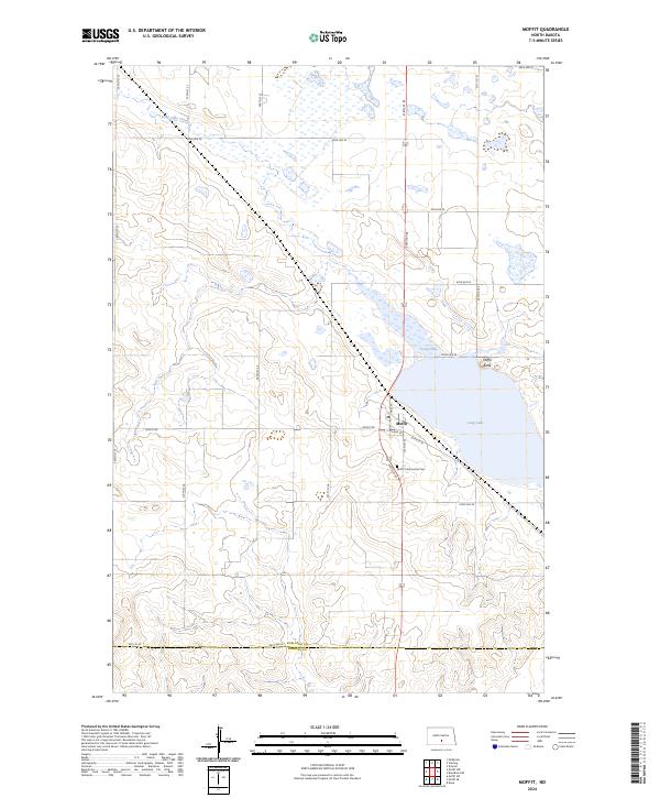 Moffit topographic map thumbnail
