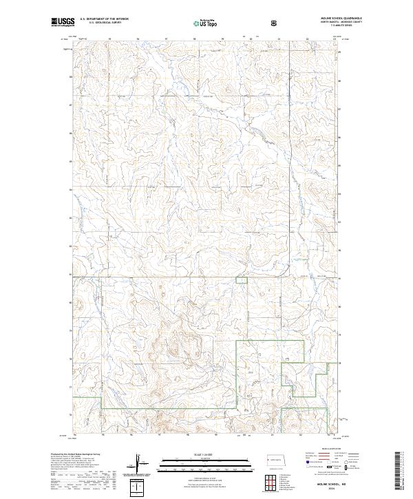 Moline School topographic map thumbnail