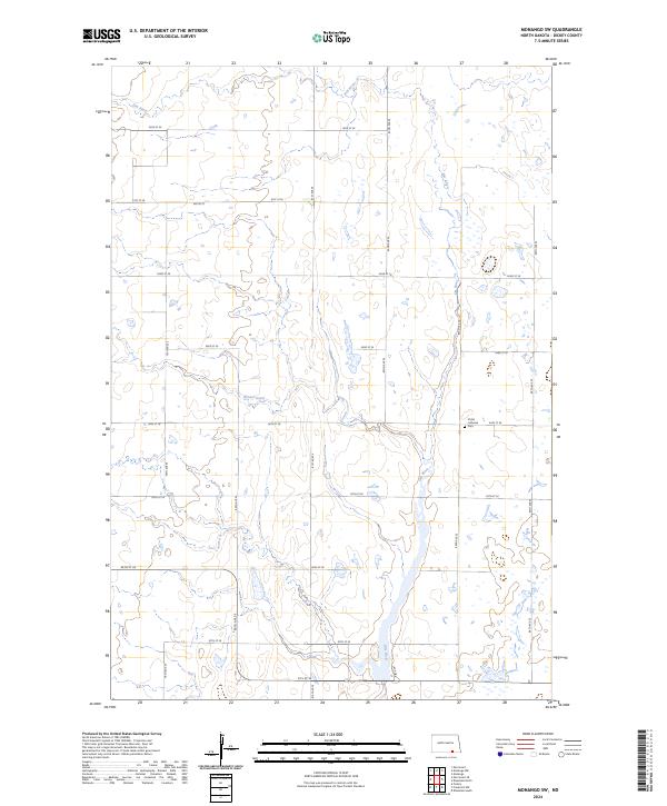 Monango SW topographic map thumbnail