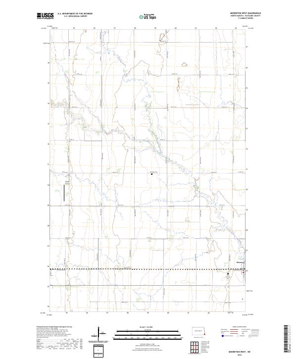 Mooreton West topographic map thumbnail