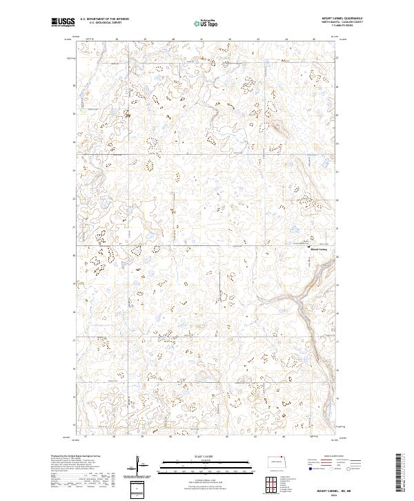 Mount Carmel topographic map thumbnail