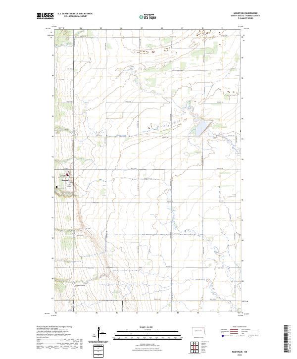 Mountain topographic map thumbnail