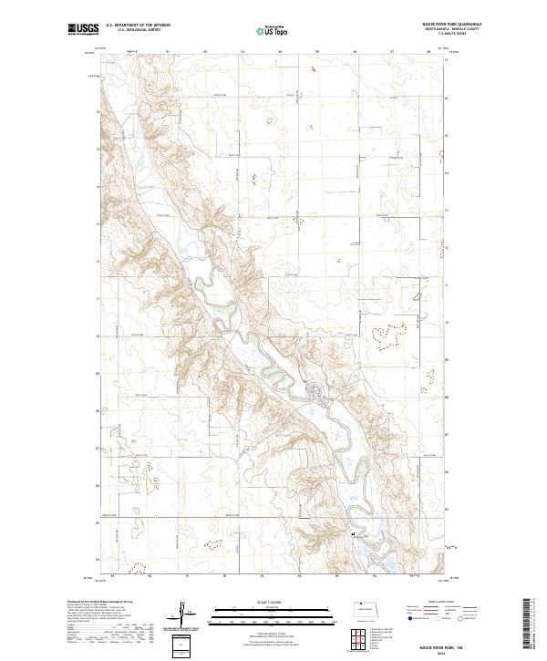 Mouse River Park topographic map thumbnail