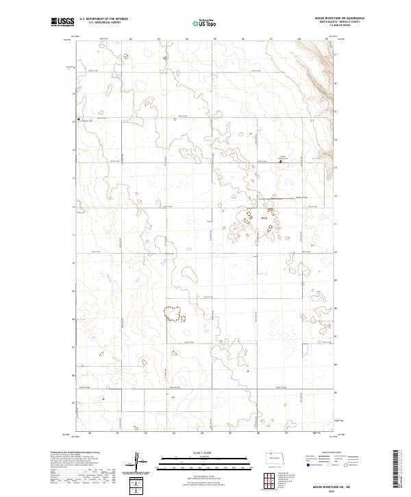 Mouse River Park SW topographic map thumbnail