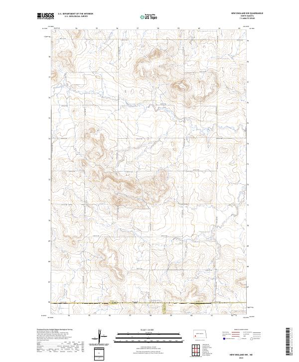 New England NW topographic map thumbnail