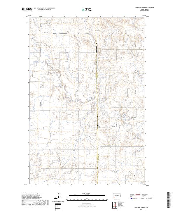 New England SW topographic map thumbnail