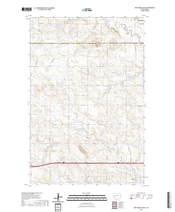 New Hradec South topographic map thumbnail