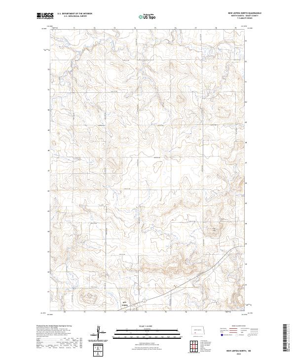 New Leipzig North topographic map thumbnail