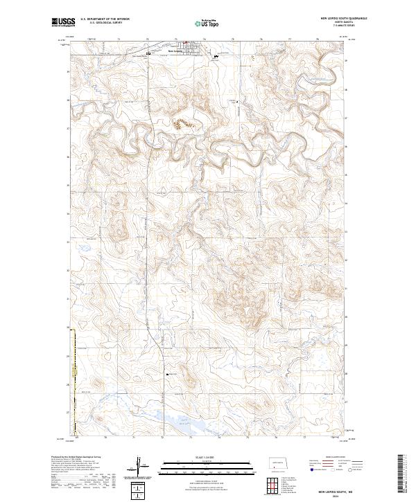 New Leipzig South topographic map thumbnail