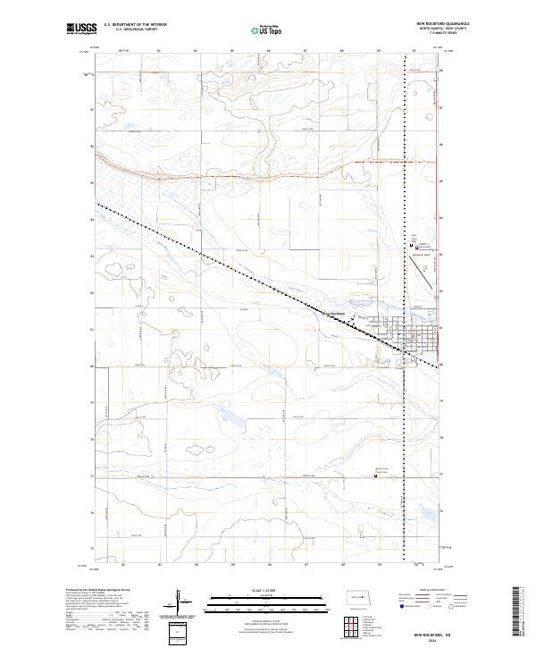 New Rockford topographic map thumbnail