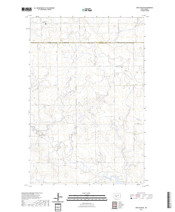 New Salem NE topographic map thumbnail