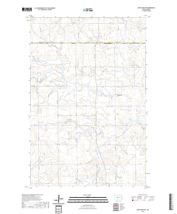 New Salem NW topographic map thumbnail