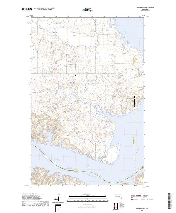 New Town SW topographic map thumbnail
