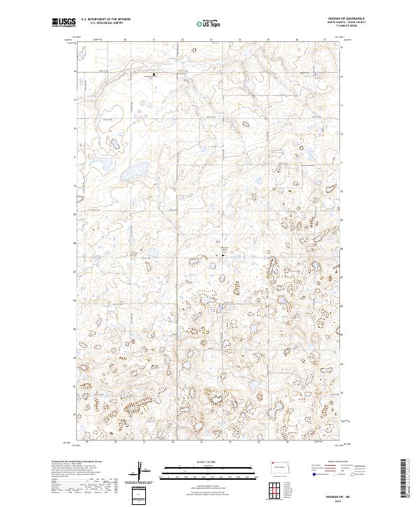 Noonan SW topographic map thumbnail
