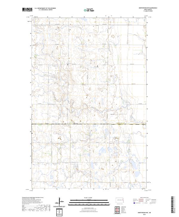 Northwood NW topographic map thumbnail