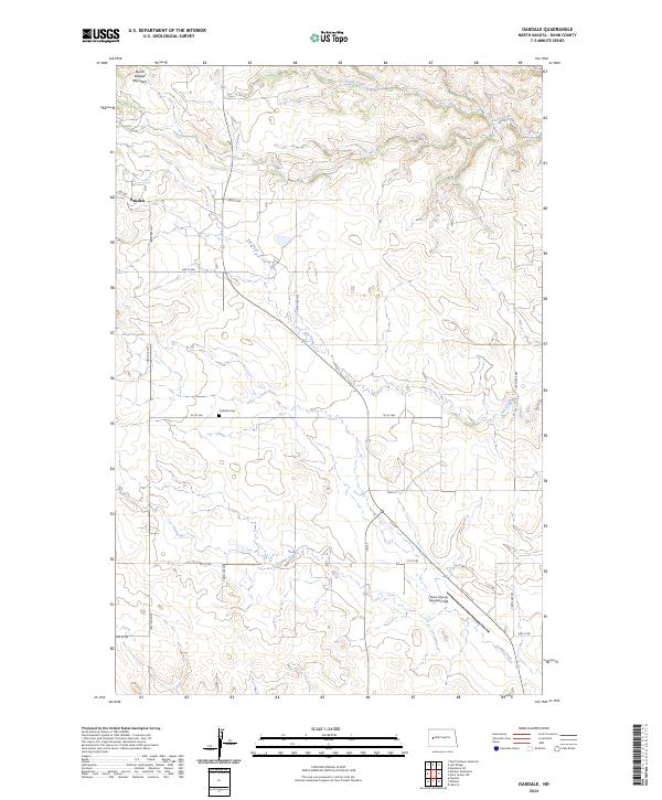 Oakdale topographic map thumbnail