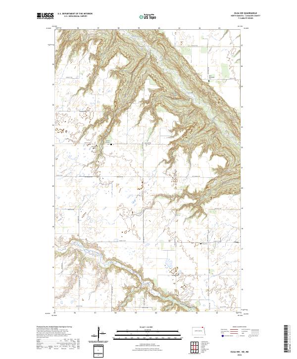 Olga NW topographic map thumbnail