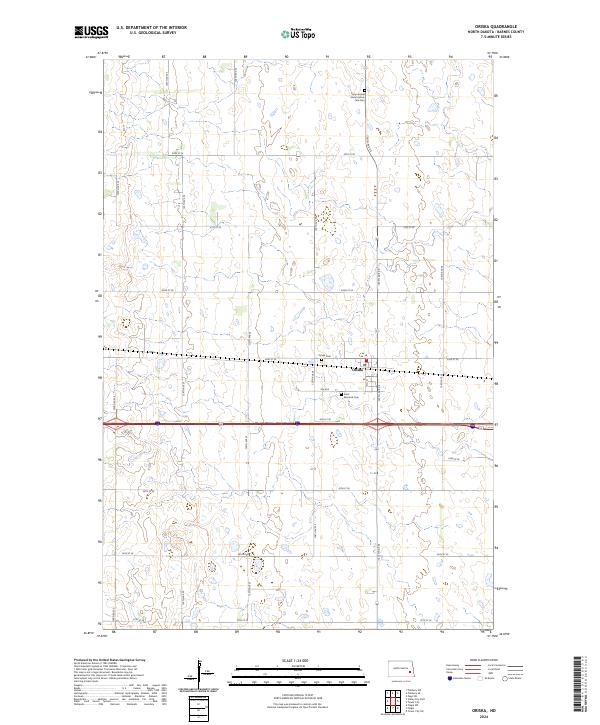 Oriska 2024 topographic map thumbnail