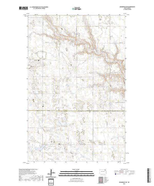 Osnabrock SW topographic map thumbnail