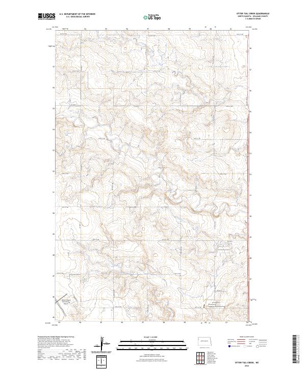 Otter Tail Creek topographic map thumbnail