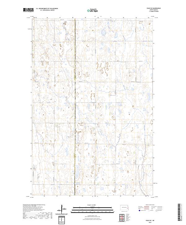 Page SW 2024 topographic map thumbnail