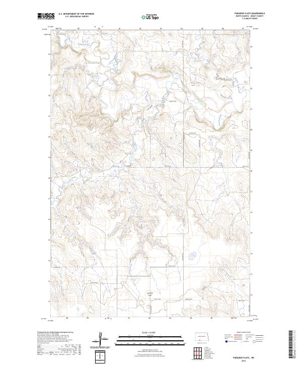 Paradise Flats topographic map thumbnail
