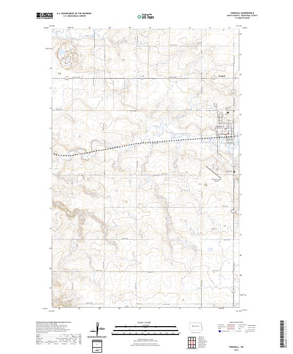 Parshall 2024 topographic map thumbnail