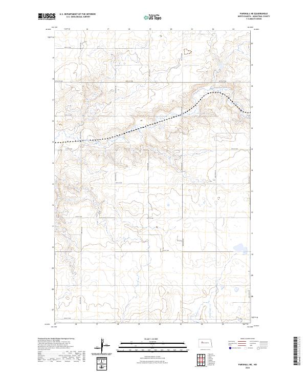 Parshall NE 2024 topographic map thumbnail