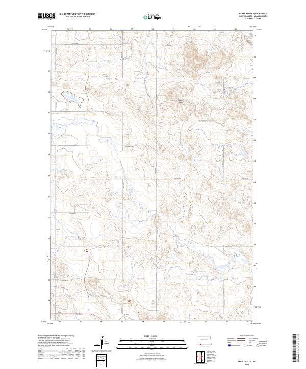 Pearl Butte topographic map thumbnail