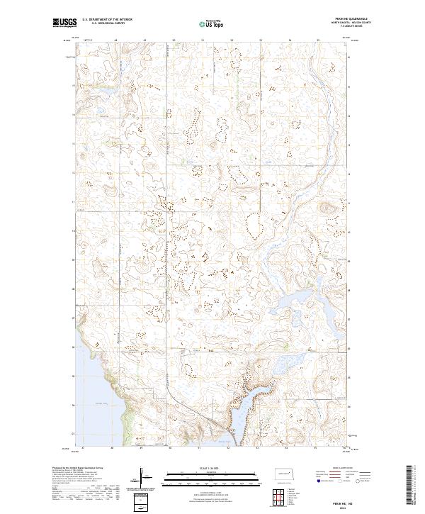 Pekin NE topographic map thumbnail