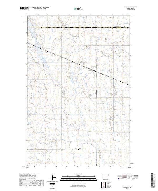 Pillsbury topographic map thumbnail