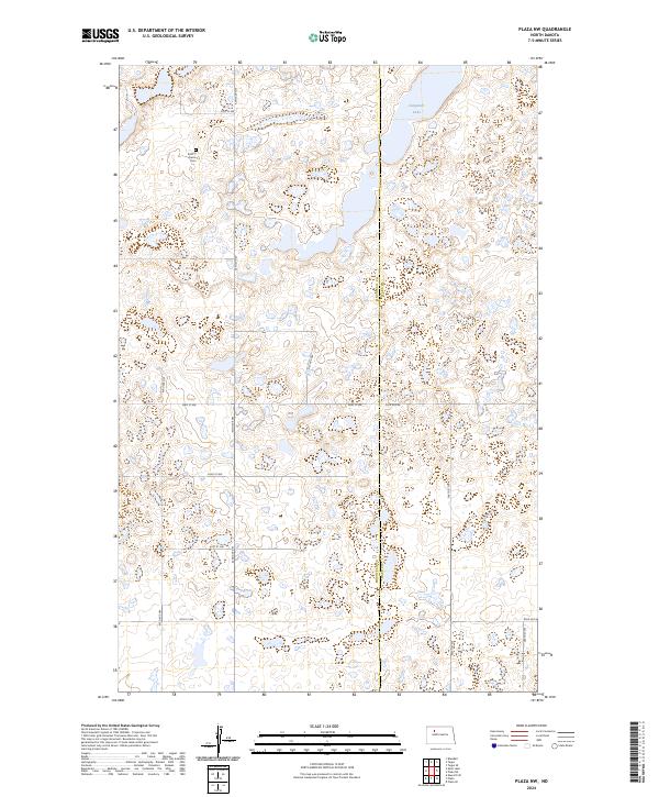 Plaza NW topographic map thumbnail