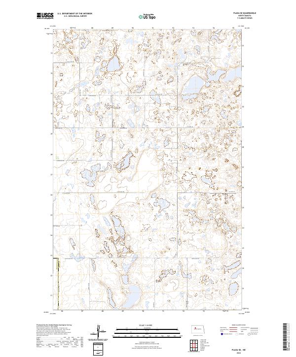 Plaza SE topographic map thumbnail