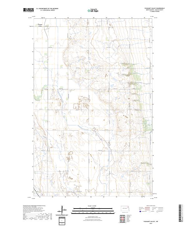 Pleasant Valley topographic map thumbnail