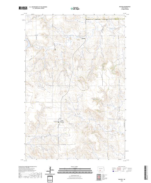 Raleigh topographic map thumbnail