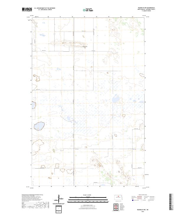 Rangeley NW 2024 topographic map thumbnail