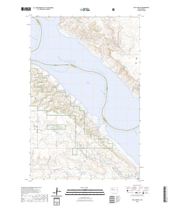 Rat Lake SW topographic map thumbnail