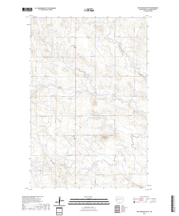 Rattlesnake Butte topographic map thumbnail