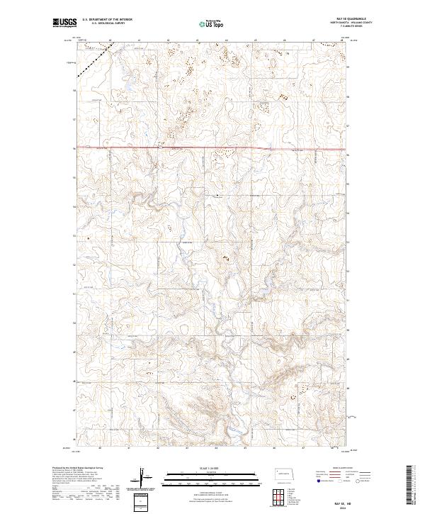 Ray SE 2024 topographic map thumbnail