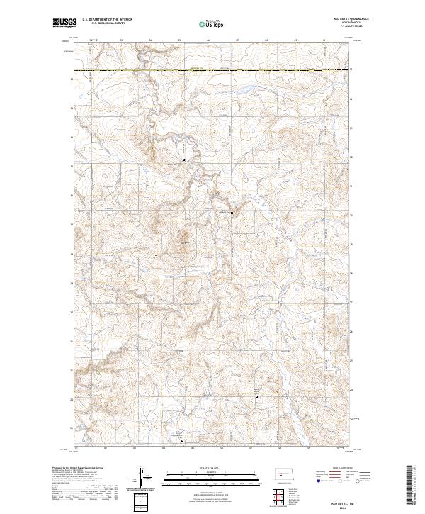 Red Butte 2024 topographic map thumbnail