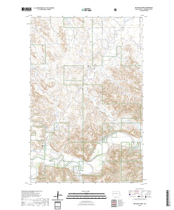 Red Wing Creek topographic map thumbnail