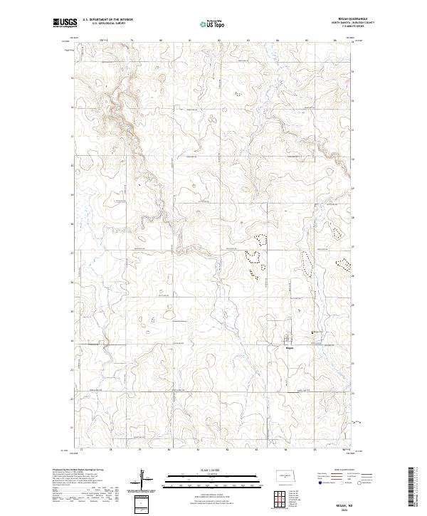 Regan topographic map thumbnail