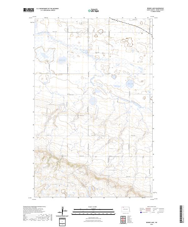 Rennie Lake topographic map thumbnail