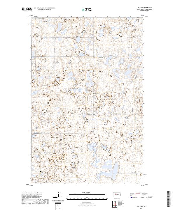 Rice Lake topographic map thumbnail