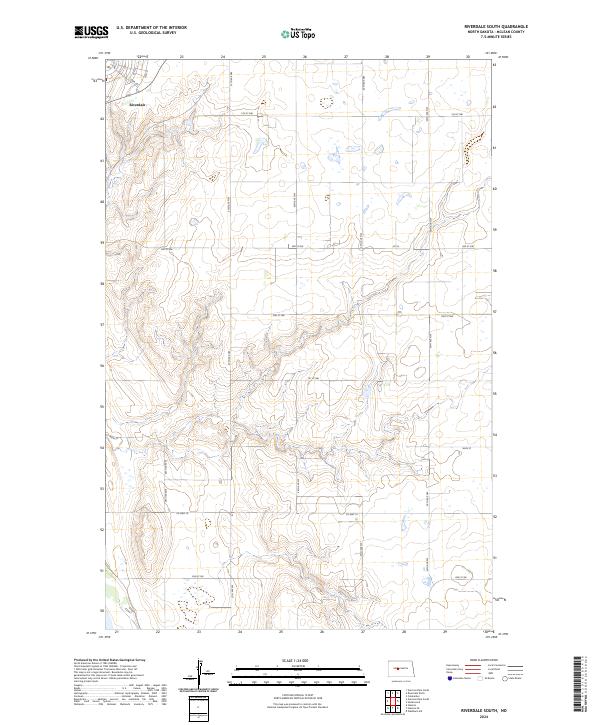 Riverdale South topographic map thumbnail