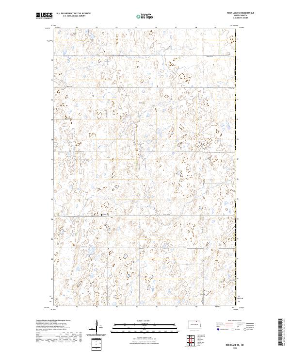 Rock Lake SE topographic map thumbnail